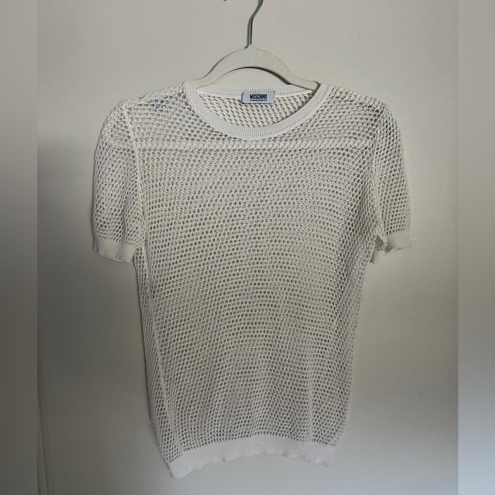 Moschino Cheap & Chic Crochet Short Sleeve